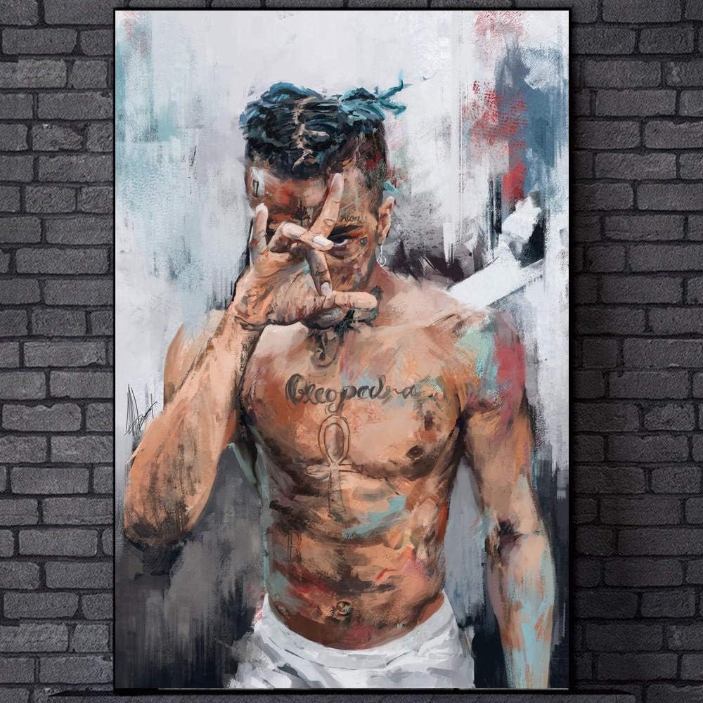Yhnjikl Affiche Nouveau Rip Xxxtentacion Lutte Citation Rappeur Chanteur Star Wall Art Toile Peinture Mur Photos Pour Le Salon Decor A La Maison 40x60cm Sans Cadre Tableaux Posters Et Arts Decoratifs Impressions