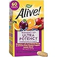 Nature's Way Alive! Women's 50+ Ultra Potency Multivitamin, High Potency B-Vitamins, Supports Immune Health*, 60 Tablets