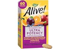 Nature's Way Alive! Women's 50+ Ultra Potency Multivitamin, High Potency B-Vitamins, Supports Immune Health*, 60 Tablets