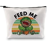 XYANFA Little ShopHorrors Inspired Makeup Bag Horror Movie Fans Gift Spooky Horror Musical Toiletry Bag