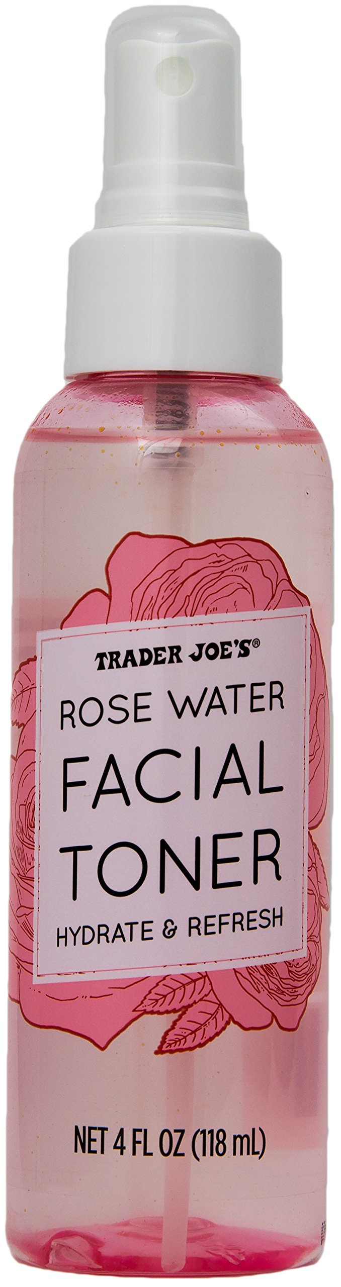 Rose Water Facial Toner Hydrate and Refresh by Trader Joe's (2 Bottles)