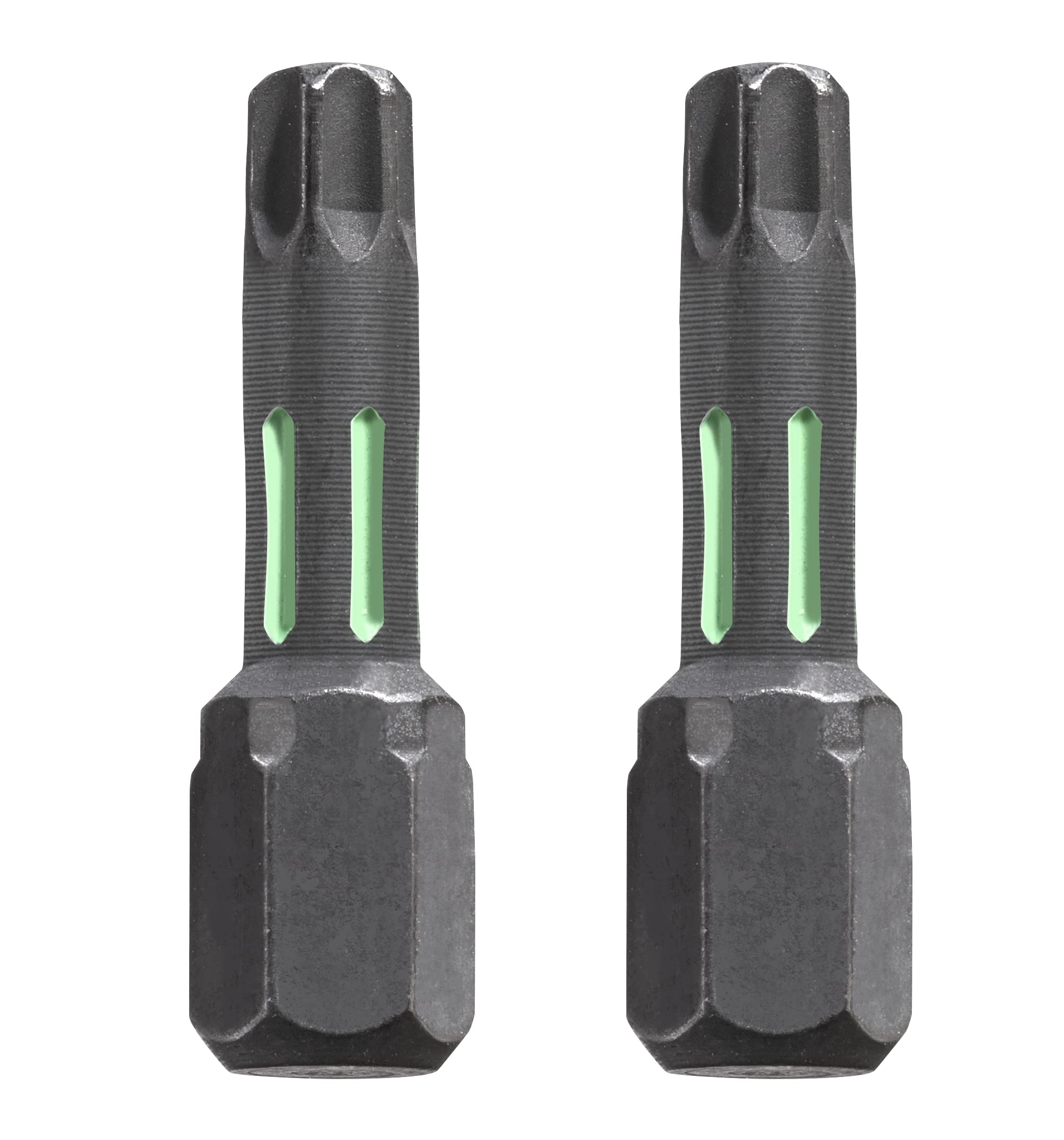 kwb 2 x 25mm TORX 30 Torsion Bits, TQ 60 Steel, Special Torsion Zone, ISO 1173 C6.3 Drive