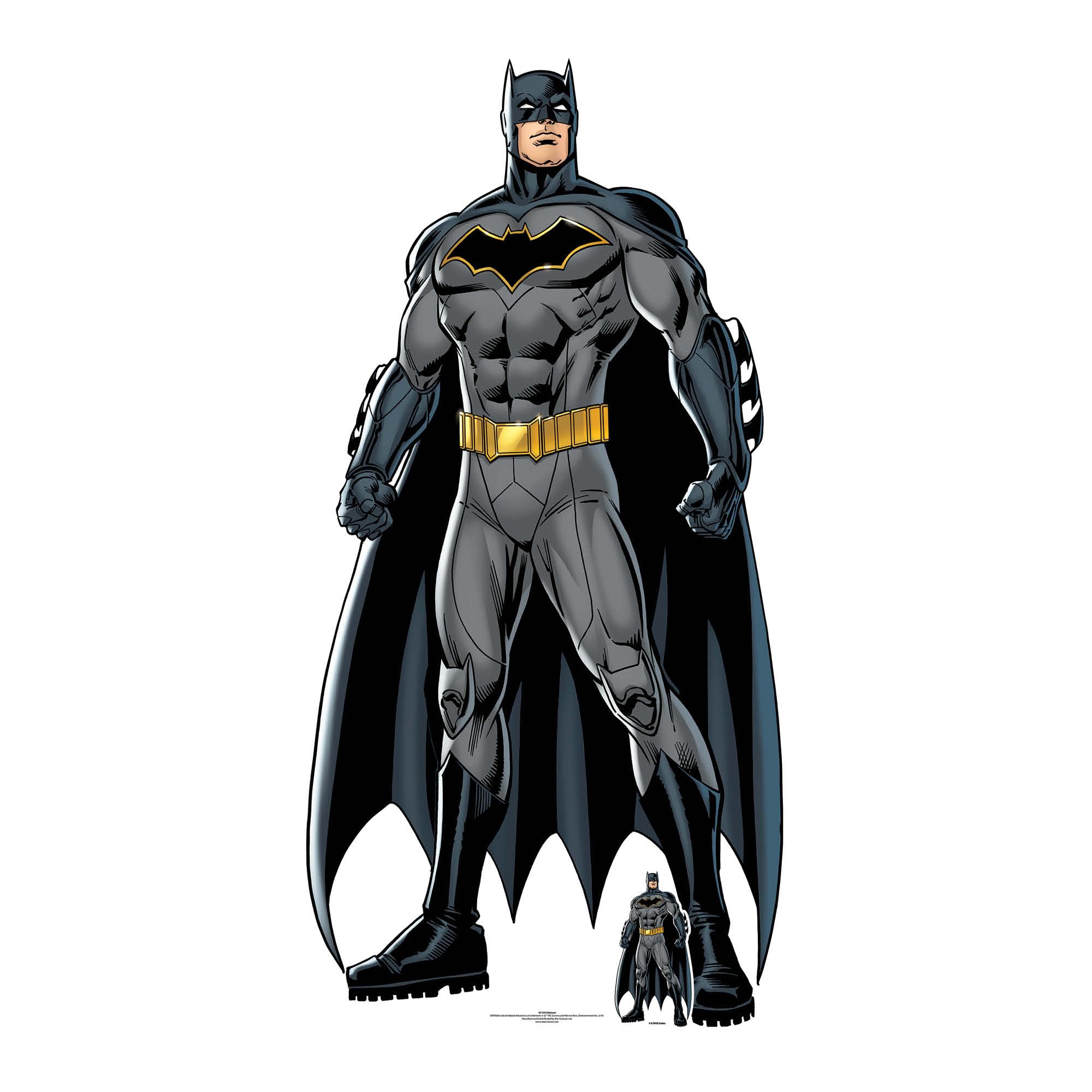 Star Cutouts SC1455 Batman Caped Crusader Fun for DC Comics Fans and Parties Height 189cm, Multicolour