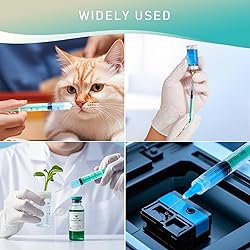 Vaokin 5ml Luer Lock Syringe, Leak-Proof Safety