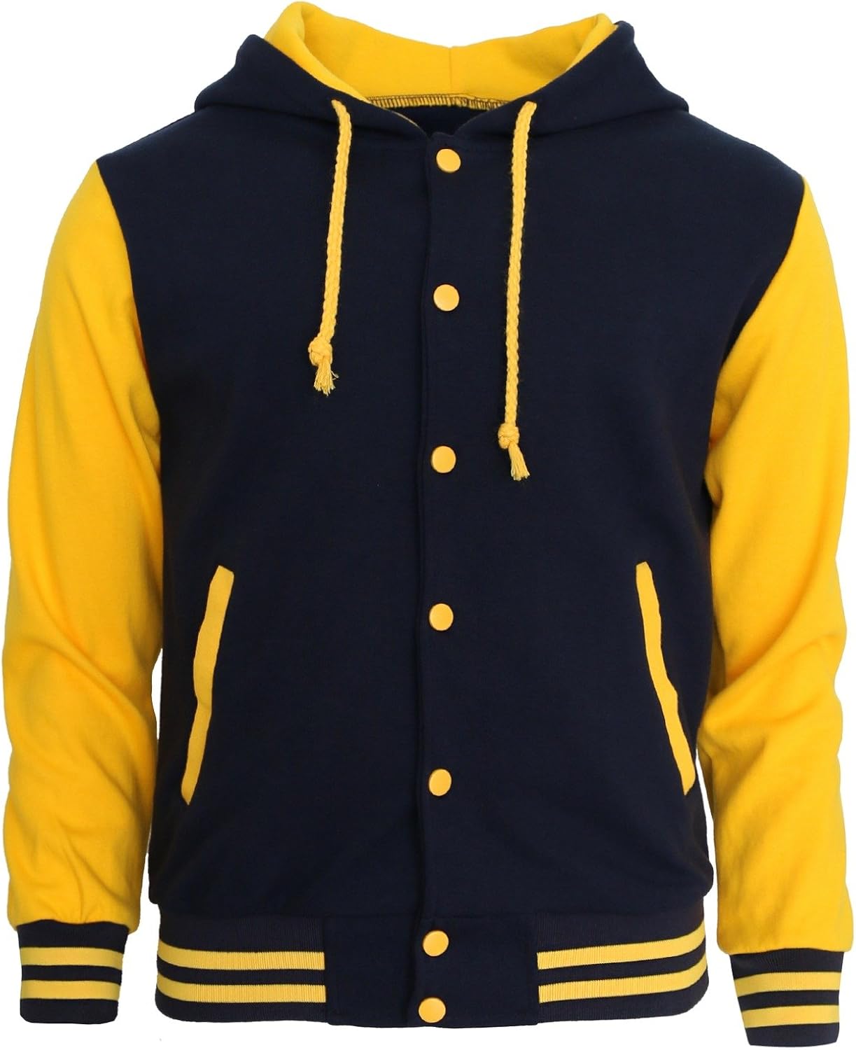 BCPOLO Hoodie Baseball Jacket Varsity Baseball Jacket Cotton Letterman Jacket at  Men’s Clothing store