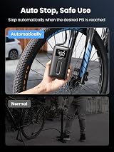UGREEN Tyre Inflator Portable Cordless Electric Air Pump 150 PSI with LED LCD view 3
