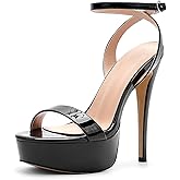 WUXIN H&P Women's Platform Heels Sky High Heel Sandals Party Dress Bridal Evening Shoes