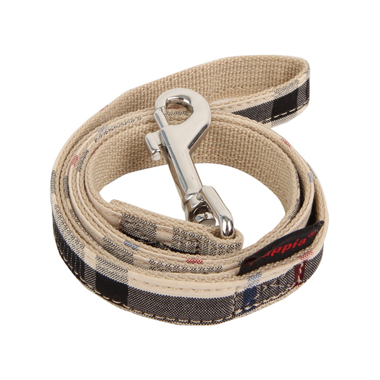 Puppia Authentic Junior Lead, Large, Beige