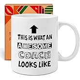 NNWCYSJ Funny Coach Gifts - Awesome Coach Looks Like Mug, Christmas, Birthday, Inspirational Ceramic Gift for Coaches, Soccer Coach, Tennis Coach, Sports Coach -43