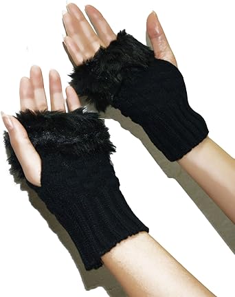 Vivoice Women Fingerless Gloves Mitten Winter Gloves Warmer