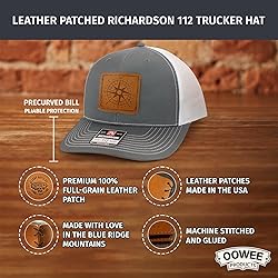 OOWEE Leather Patch Hat - Compass | Richardson 112
