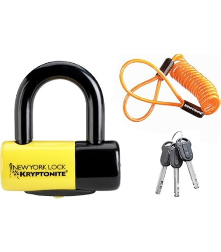 Lucchetto A Disco Kryptonite New York Noose 1213 Con Catena E Promemoria – Nero