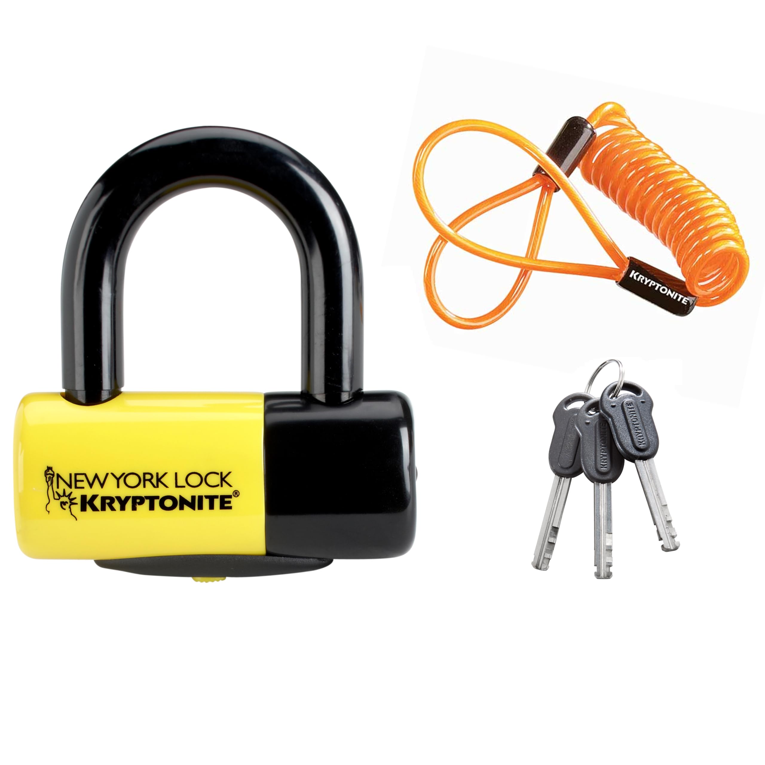 Kryptonite New York Liberty Disc Lock - Yellow, Disc, One Size, 998457