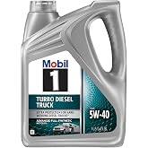 Mobil 1 Turbo Diesel Truck Full Synthetic Motor Oil 5W-40, 1 Gal | Heavy Duty Diesel Protection | Deposit Control | Extended Engine Life