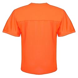 Aumudle Men Blank Plain Football Jersey Practice