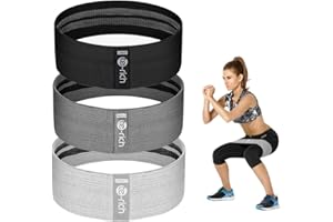 TE-RICH Resistance Bands, Fabric Workout Bands for Women & Men, Cloth Booty Resistance Loop Bands, Thick Squat Bands for Butt/Legs/Thigh/Hip/Glute Excersing