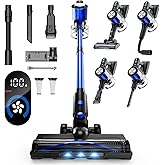 Cordless Vacuum Cleaner 500W/48KPA, Vacuum Cleaners with 3 Modes, Powerful Suction, Anti-Tangle Brush, Lightweight Handheld S