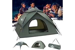 KEJECTOR 2-3 Person Camping Tent, 4-5 People Tents for Camping with Shelter, Family Dome Easy Set Up Tent with Removable Rainfly, Lightweight Tent for Camping, Traveling, Hiking, Outdoor