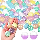 Libima 300 Pcs Gumball Machine Capsules Round Capsules 1.1" 1.25" Vending Machine Capsules Empty Clear Balls Toys Small Gumball Containers for Surprise Prize Party Favor (Sweet Color)