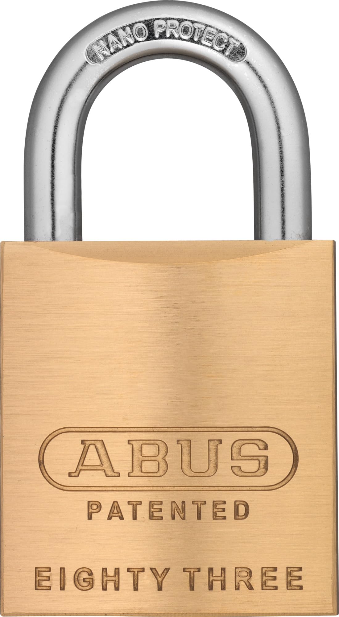ABUS Padlock 83/45 - Flexible Lock with Interchangeable Cylinder - high Corrosion Protection with Nano Protect - Security with Brass, Hardened Steel, and Double Ball Lock