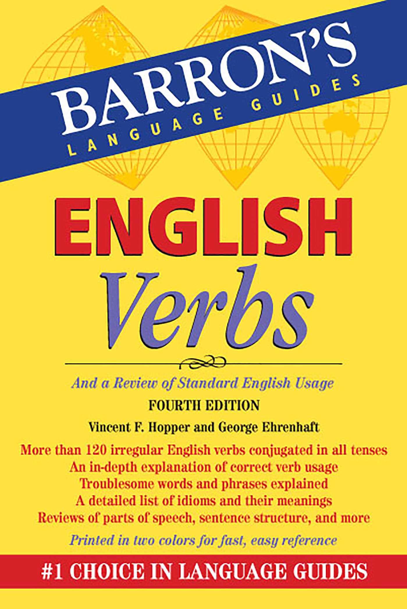 English Verbs And A Review Of Standard English Usage Barron S Verb Amazon Es Hopper Vincent F Ehrenhaft George Libros En Idiomas Extranjeros