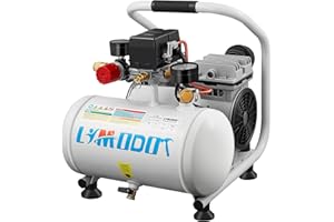LIMODOT Ultra Quiet Air Compressor Portable, 60 dB, Silent And Electric Air Compressor For Car and Bike Tires, Nail Gun, And Pneumatic Tools, Garage, Shop, Or Mechanic Accessories, 115V