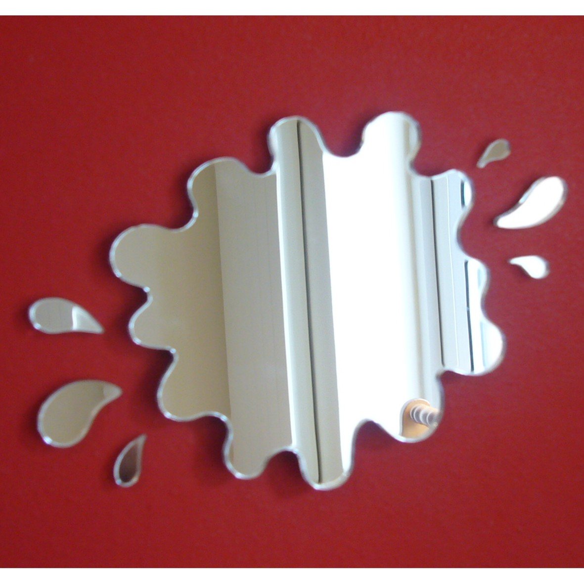 Super Cool Creations 53cm x 45cm (Main Mirror Size at Longest Points) & 6 additional splashes (wall space 60cm x 55cm)