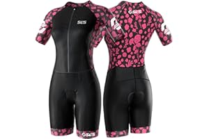 SLS3 Triathlon Suits Women Elite Aero Sleeved Tri Suit Women, Trisuit, Quick-Dry, Italian Chamois, Ready for Any Distance
