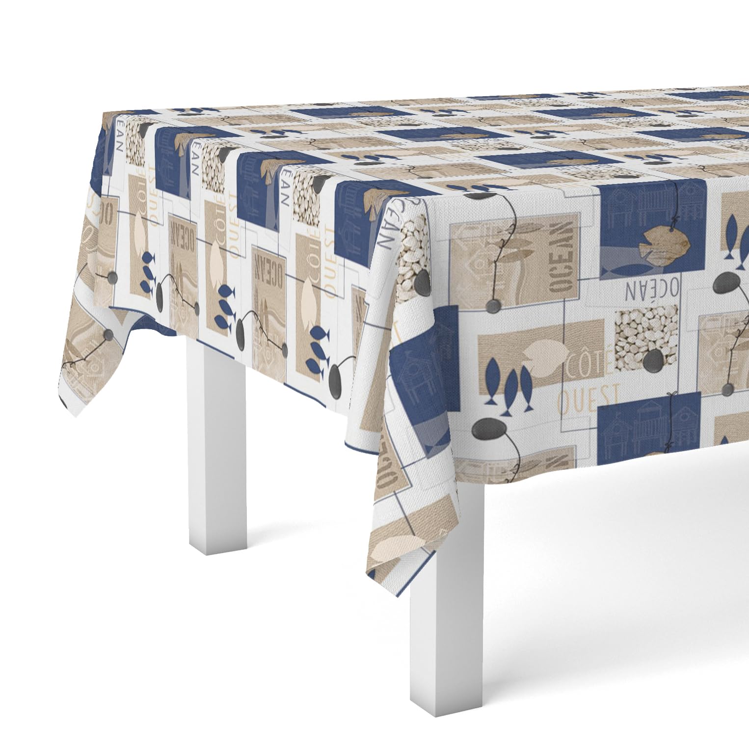 Martina Home Oilcloth Tablecloth Ocean Unique 260 x 140 cm