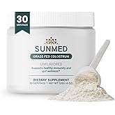 SUNMED Grass Fed Colostrum Powder – Unflavored Bovine Colostrum Supplement– Supports Immune Health, Gut Wellness & Recovery – Non-GMO, Gluten-Free, No Preservatives, 4oz (30 Servings)