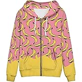 Giftbloom Zip Up Hoodie with Pocket Womens Hoodies for Fall Spring Streetwear Long Sleeve Tops