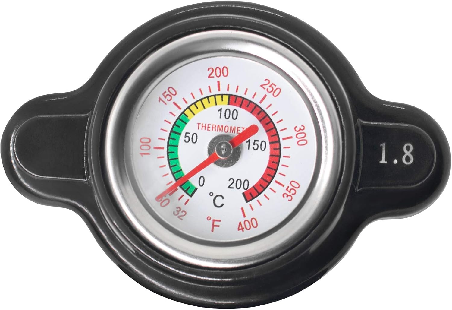 High Pressure Radiator Cap with Temperature Gauge 1.8