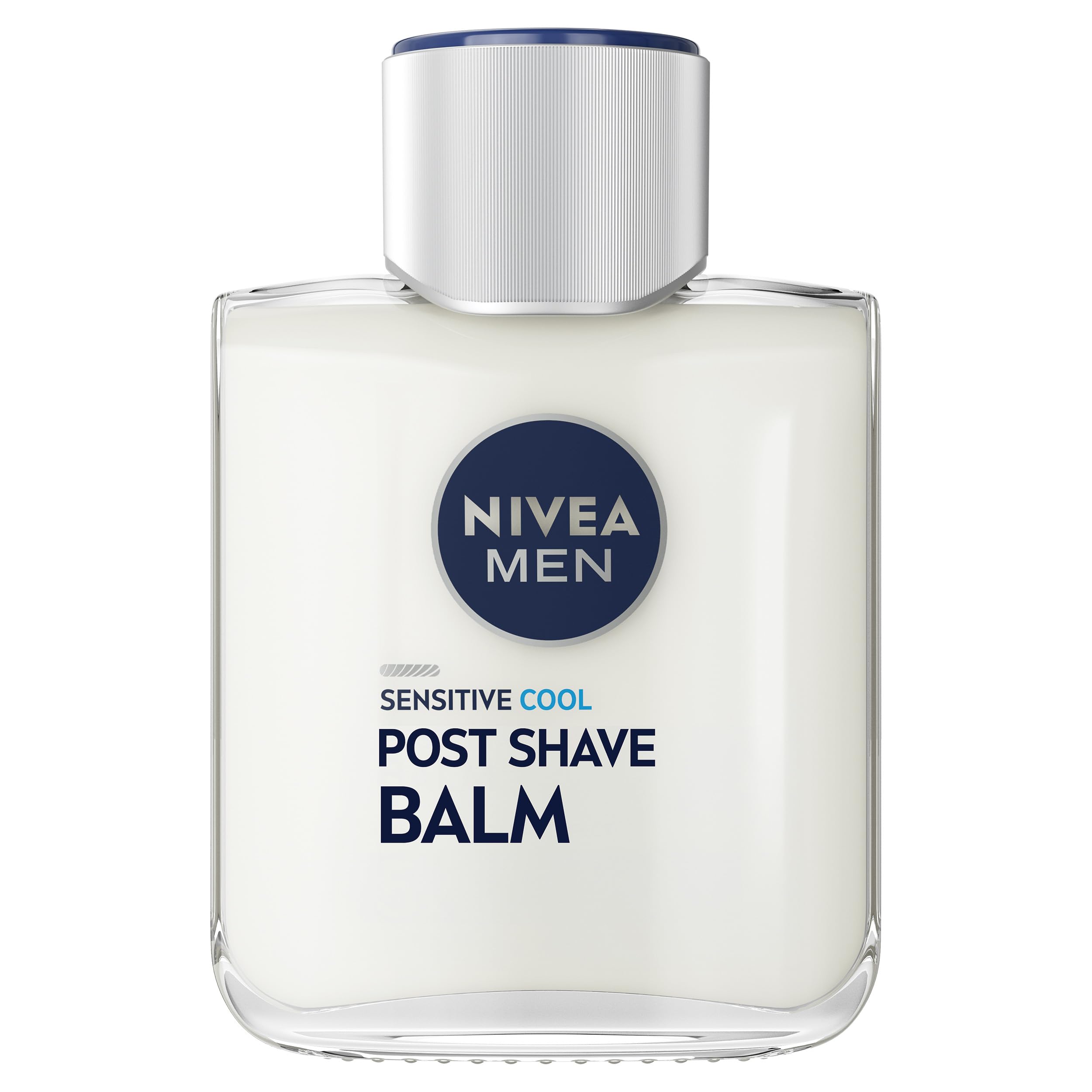 NIVEA MEN Sensitive Cool Post Shave Balm (100ml), After Shave Balm for Men With Cooling Effect, Men's Skin Care, Sensitive Skin Shaving Essentials
