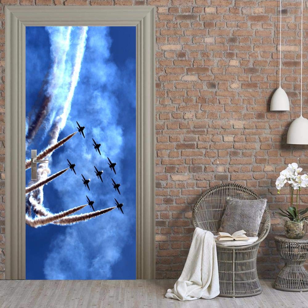 Blue Sky Efecto especial Fighter Cloud Military 77X200CM 3d ...