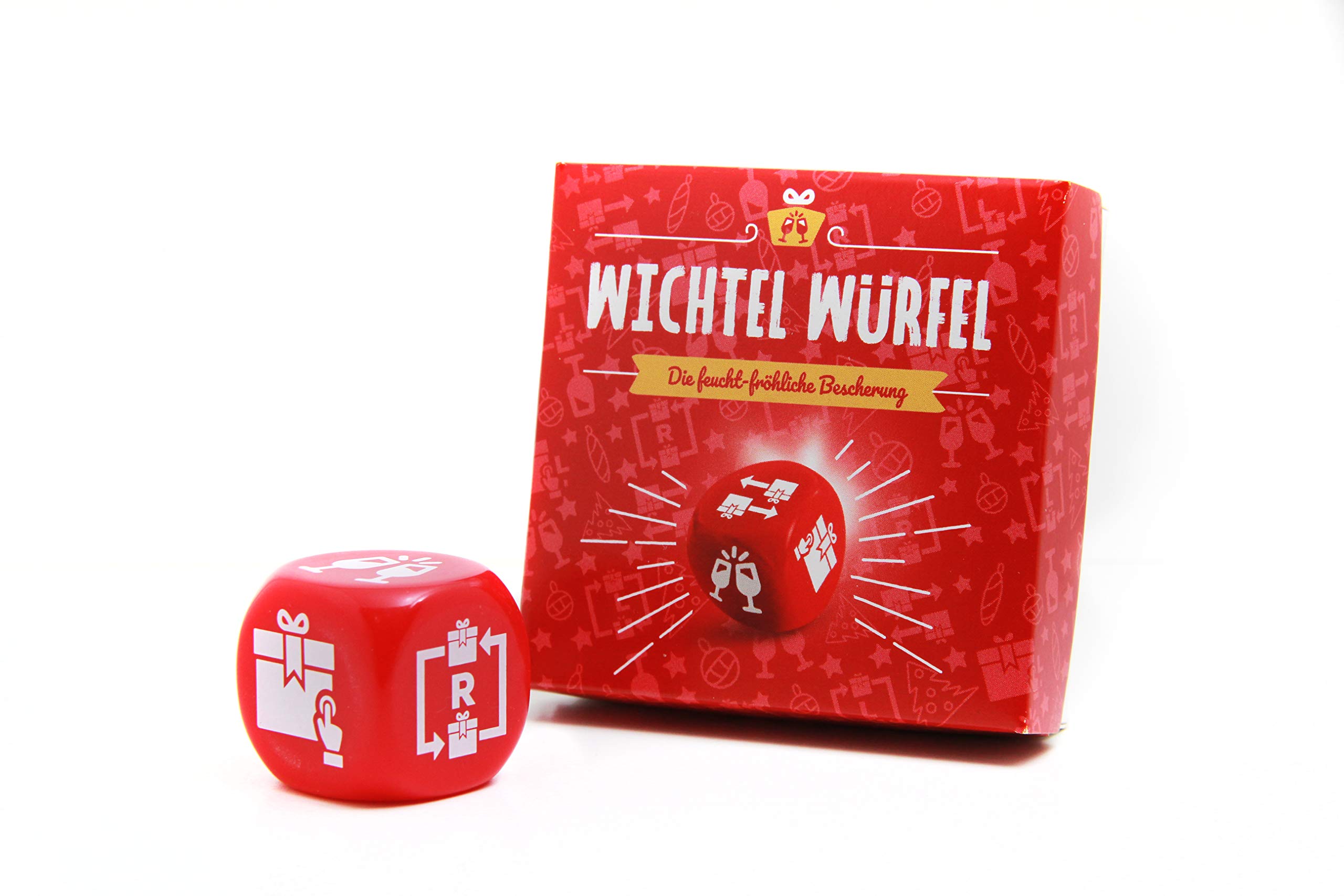 The gnancy dice – the moist cheerful gift. Drinking game and gift fun – Secret Santa, scrap gnaes, Christmas party, party