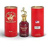 Beverly Hills Polo Club BLAZE Eau de Parfum for Men - 3.4 Fl Oz, Signature Long-Lasting Scent, Iconic Metal Horse Cap, Luxury Gift Box