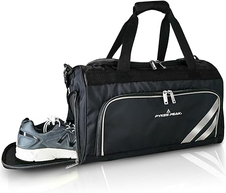 Amazon Co Jp 公式 Pykes Peak パイクスピーク ボストンバッグ 年最新版 5色 40l収納 スポーツバッグ シューズインポケット付き ゴルフバッグ ジム 旅行 大容量 防水加工 メンズ レディース Pp Bag シリーズ ブラック Black シューズ バッグ