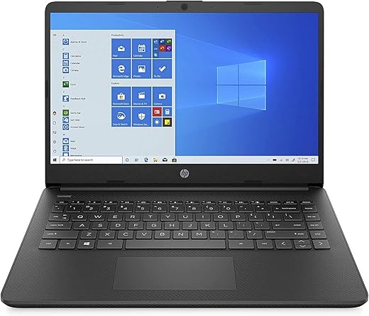 HP - PC 14s-fq0037nl Notebook, AMD 3020e, RAM 4 GB, eMMC 64 GB, Grafica AMD Radeon, Windows 10 Home S, Schermo 14" HD SVA, USB-C, HDMI, Webcam TrueVision 720p, RJ-45, Nero