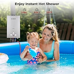 CAMPLUX Tankless Water Heater - 2.64GPM Portable