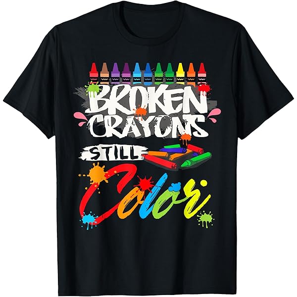 【DISCERNMENT】Crayon half T-shirts Crayon half T-shirts 3C - DISCERNMENT