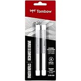 Tombow 57318 MONO Zero Eraser Refill Value Pack, Rectangle, 2.5mm, 4Pk
