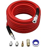 YOTOO Air Hose 1/2 in. x 50 ft, 300 PSI Hybrid Air Compressor Hose, Heavy Duty, Lightweight, Kink Resistant, All-Weather Flex