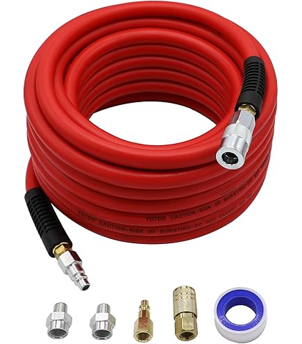YOTOO Hybrid Air Hose 1/2-Inch I.D. by 50-Feet Long 3/8 inch