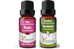 Rose Essential Oil Duo with Gardenia Essential Oil. 2 x 10 ml (Rose + Gardenia)
