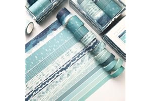 Vilihkc Washi Tape Set of 12 Rolls Decorative Washi Masking Tape Sets for Craft Kids Scrapbook Bullet Journal DIY Gift Wrappi