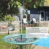 LAWOHO Solar Fountain Pump 1.5W Upgraded Submersible Kit for Bird Bath view 2