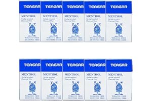 TEAGAR Herbal Cigarettes, Nicotine Free & Tobacco Free - Cigarette Substitute (10 Packs / 200 Cigarettes) Flavor: Menthol