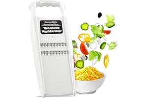 Swissmar Börner Powerline Thin Julienne Vegetable Slicer – Precision Mandoline Slicer for Potatoes, Zucchini, & Hard Fruits -