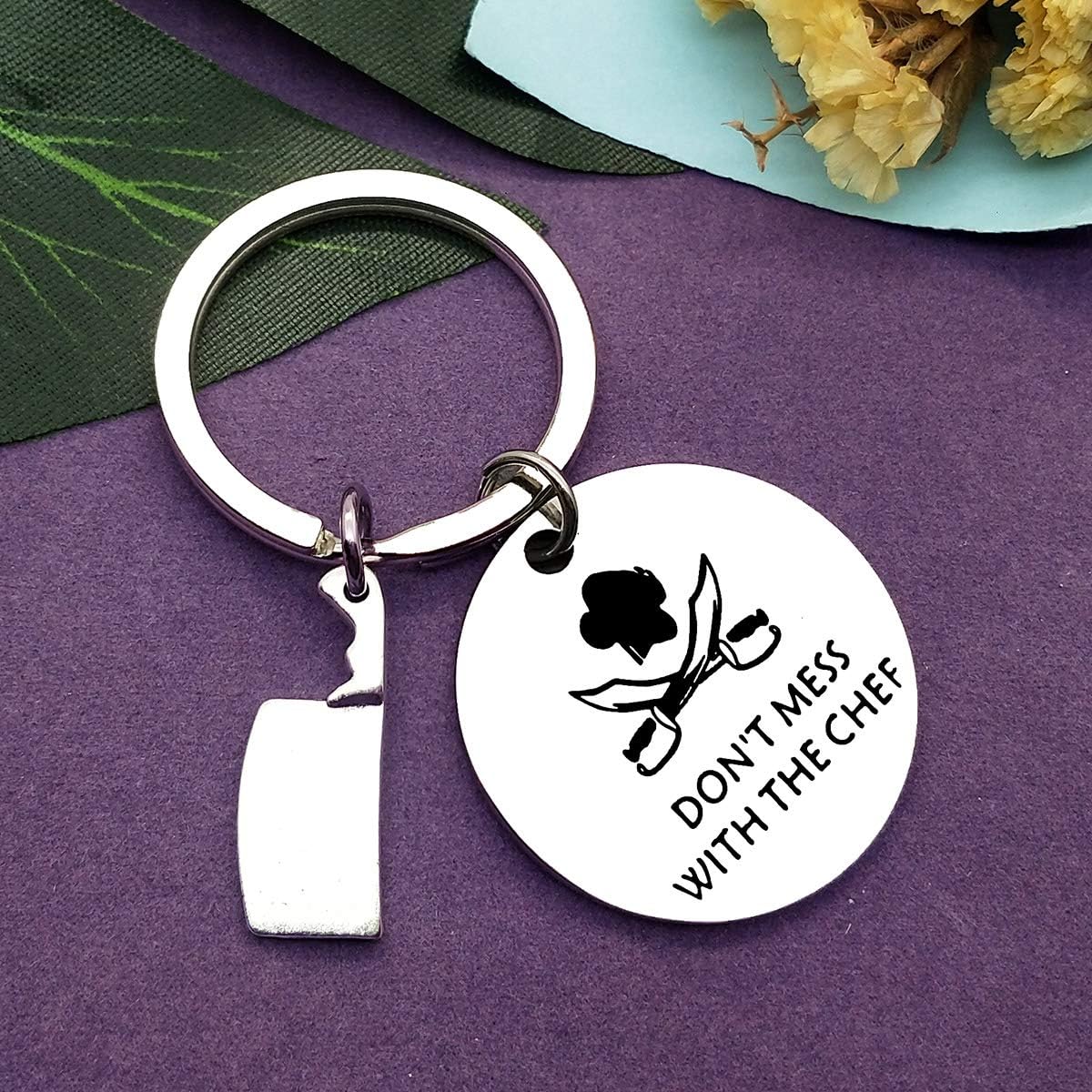 Vadaka Funny Chef Gift Keyring Keychain Graduation Gift Chef Charm Keyring Key Chain Culinary Student Present Keychain Thank You Appreciation Present Birthday Keepsake - Image 4