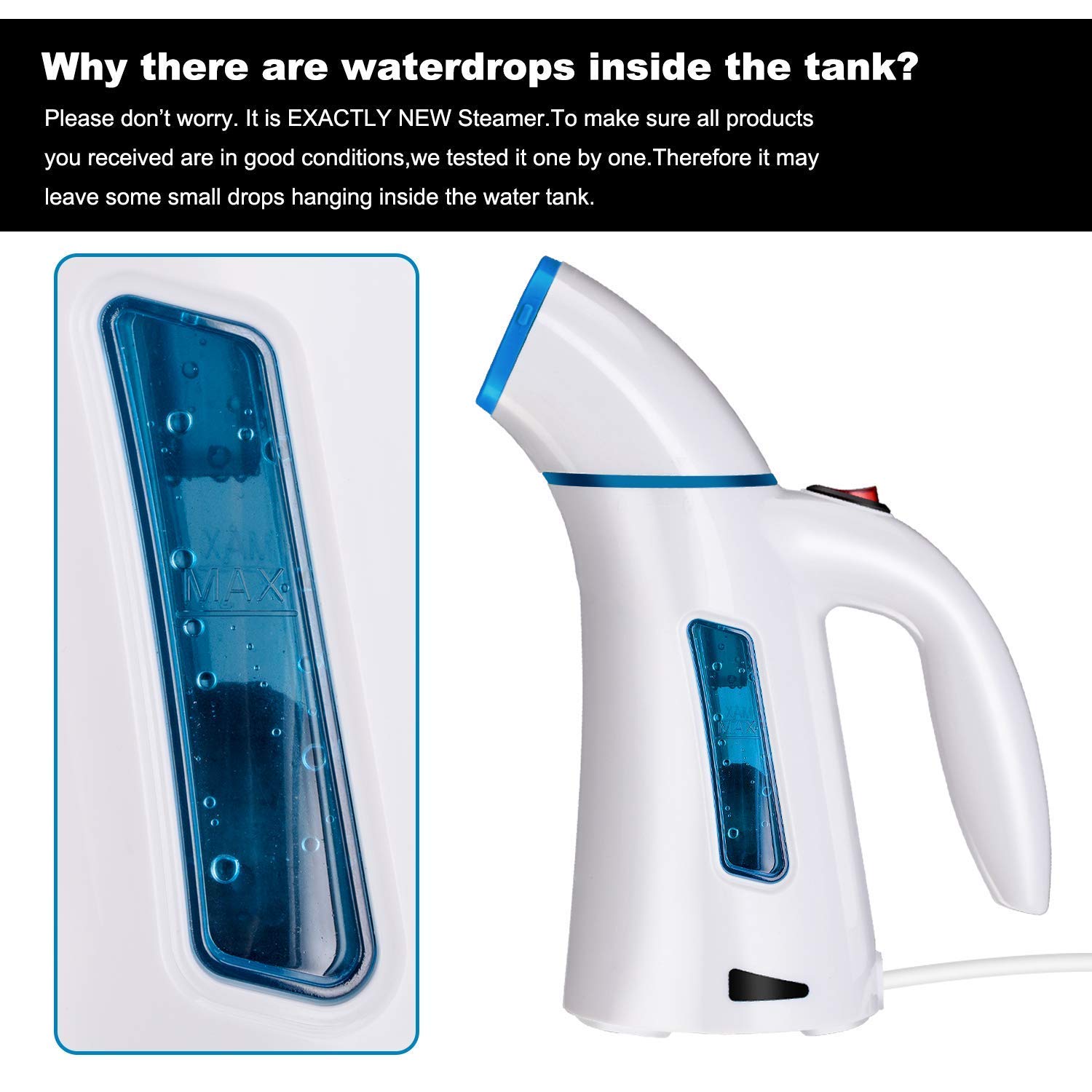 Hilife Steamer for Clothes Steamer, Handheld Garment Steamer Clothing